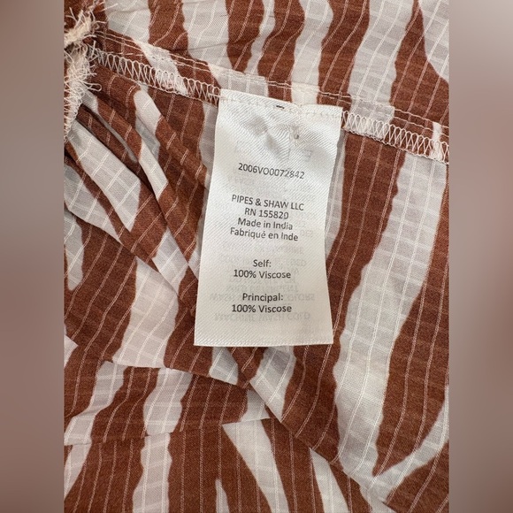 Veronica Beard Danica Tasseled Gathered Animal Print Mini Dress Size S - Picture 12 of 12